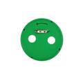 Self Finish Button - Pin Back - Green