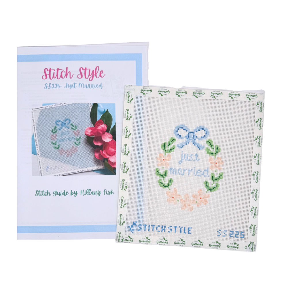 Just Married Canvas and Stitch Guide