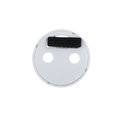 Self Finish Button - Magnet Back - White