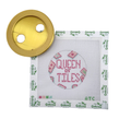 Queen of Tiles Canvas and Self-finish Button