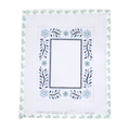 Blue and Dark Blue Floral Frame