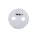 Self Finish Button - Pin Back - White
