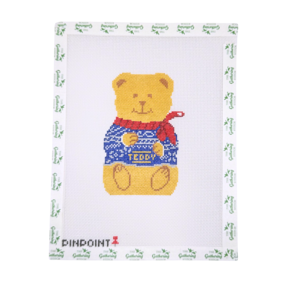 Chocolate Teddy Bear - Blue