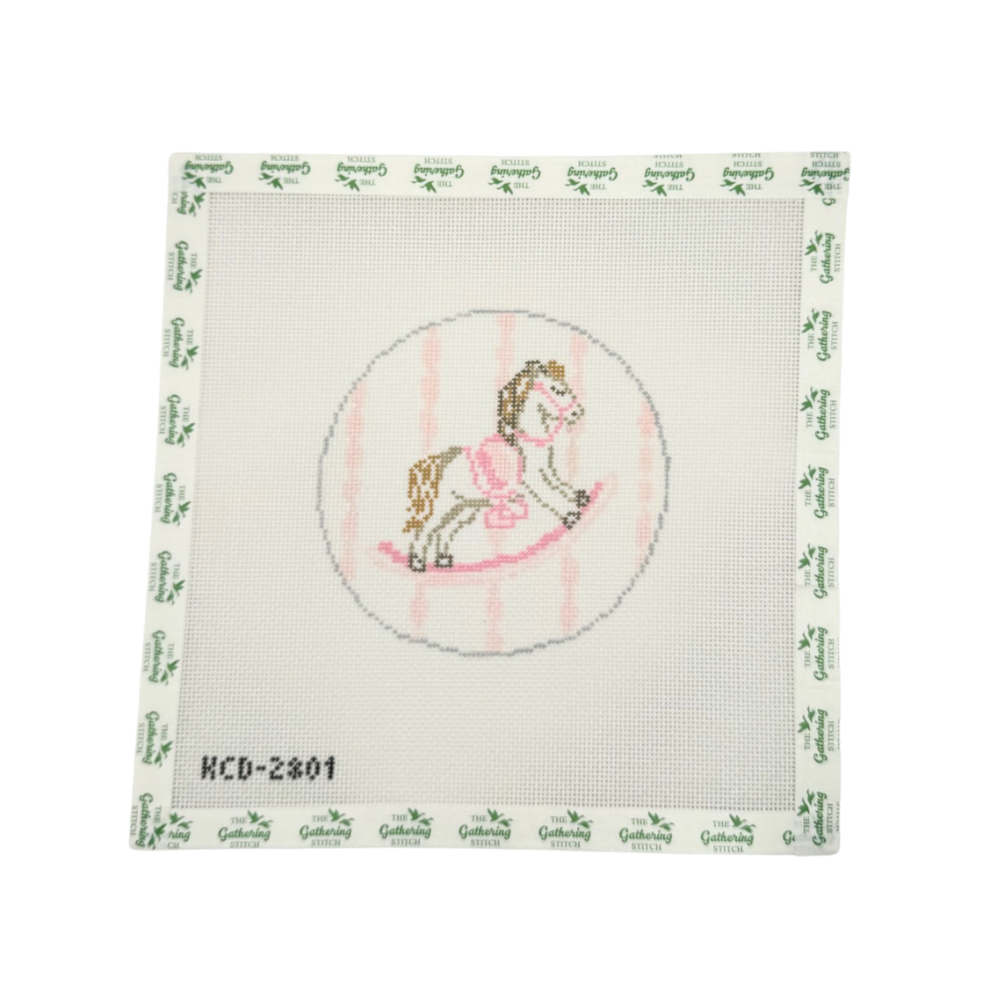 Pink Rocking Horse Round