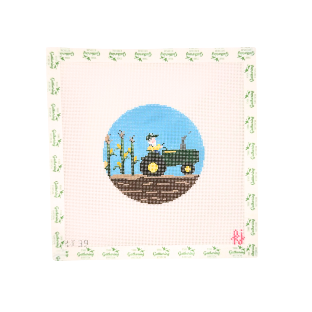 Santa on Tractor