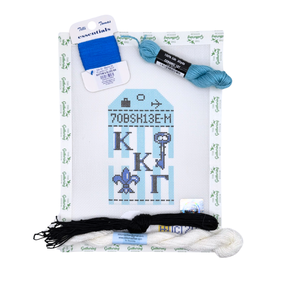 Kappa Kappa Gamma Retro Travel Tag w/ Pepper Pot and Essentials