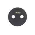 Self Finish Button - Pin Back - Black