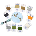 Hunting Mallards Round w/ Essentials & Pepper Pot