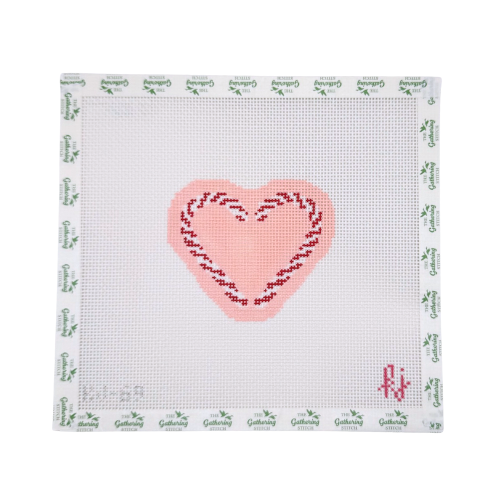 Candy Cane Heart Pink