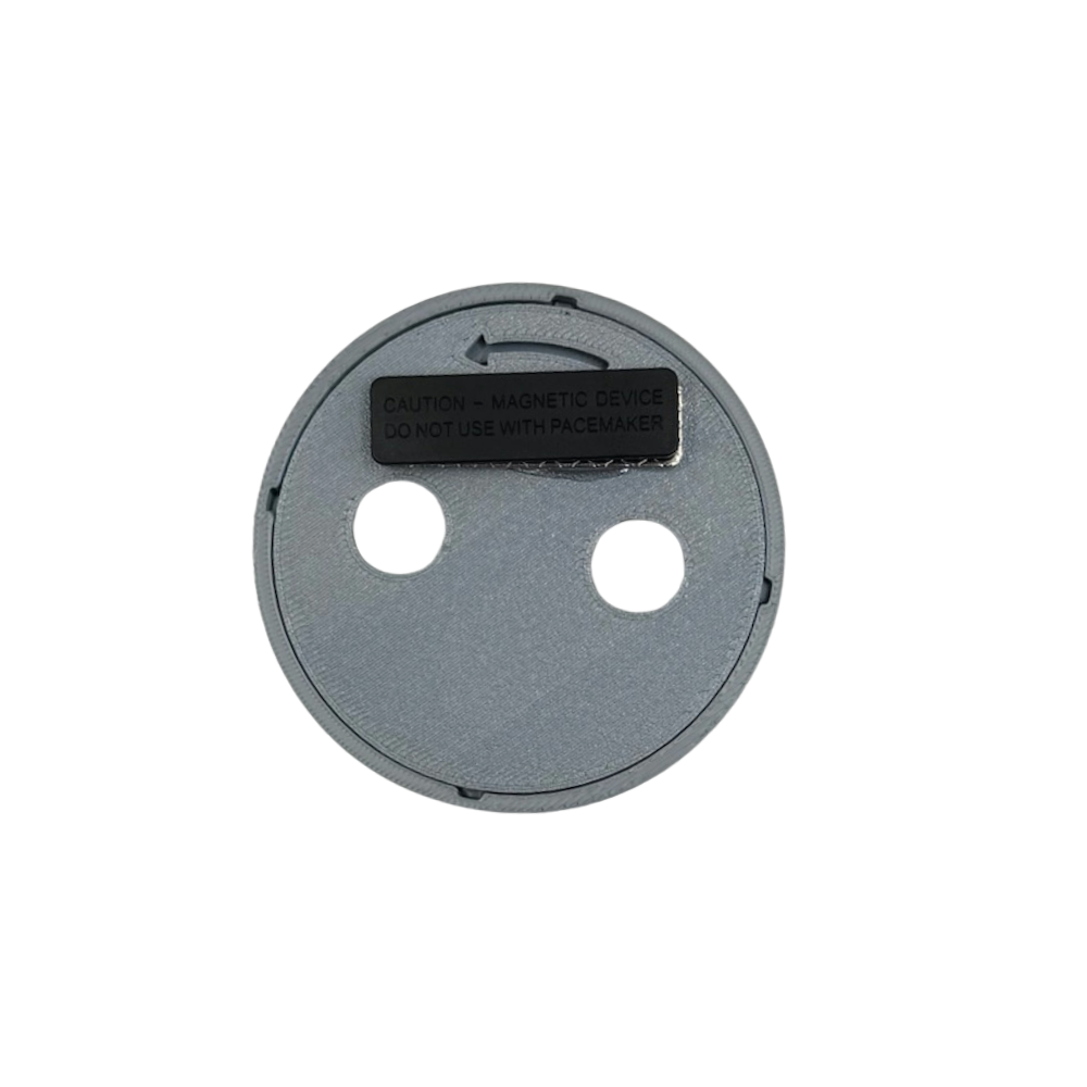 Self Finish Button - Magnet Back - Silver