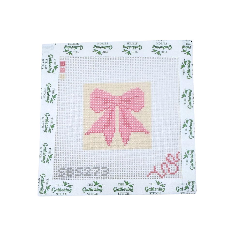 Pink Bow Mini Square