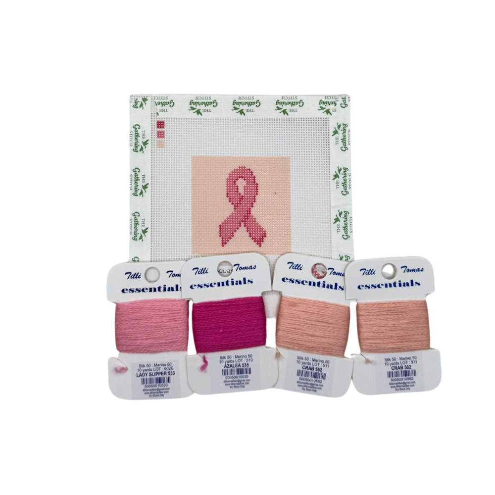 Pink Ribbon Mini Square w/ Essentials