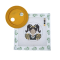 Green and Gold Cheer w/ Button