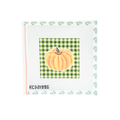 Pumpkin on Gingham - Green