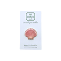 Pink Glitter Scallop Shell Needle Minder
