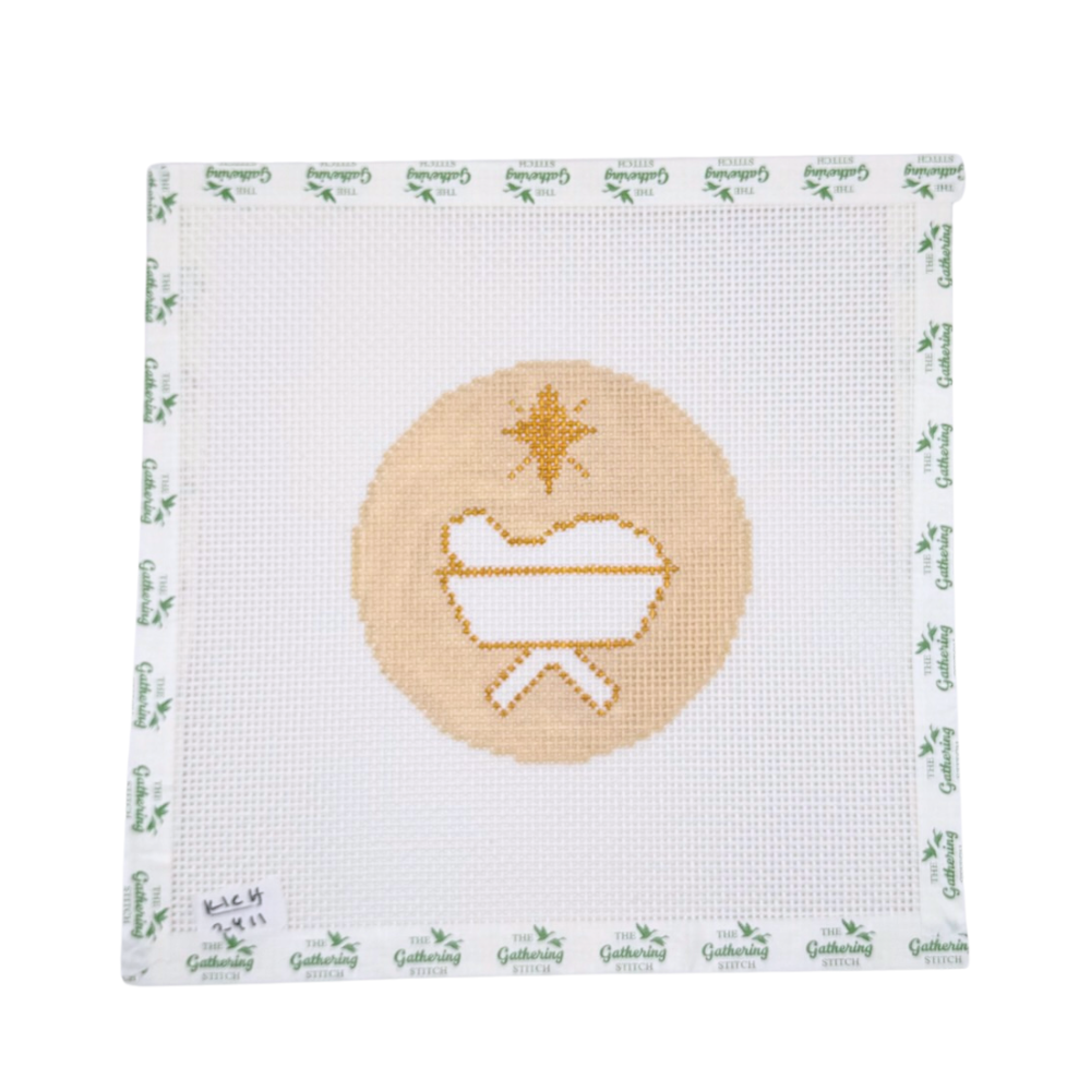 Gold and White Nativity