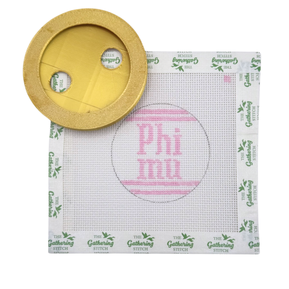 Phi Mu stripe w/ Button