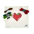 Apple Heart w/  6 Pepper Pots