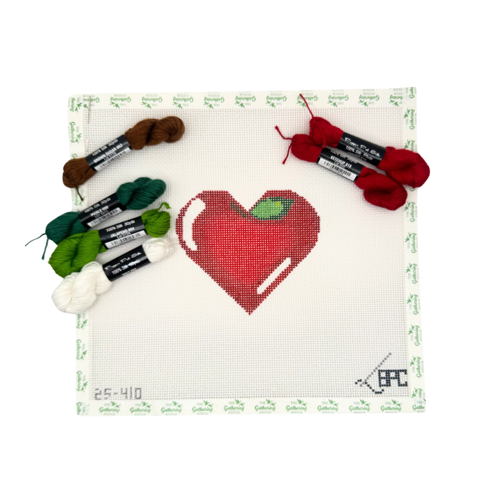Apple Heart w/  6 Pepper Pots