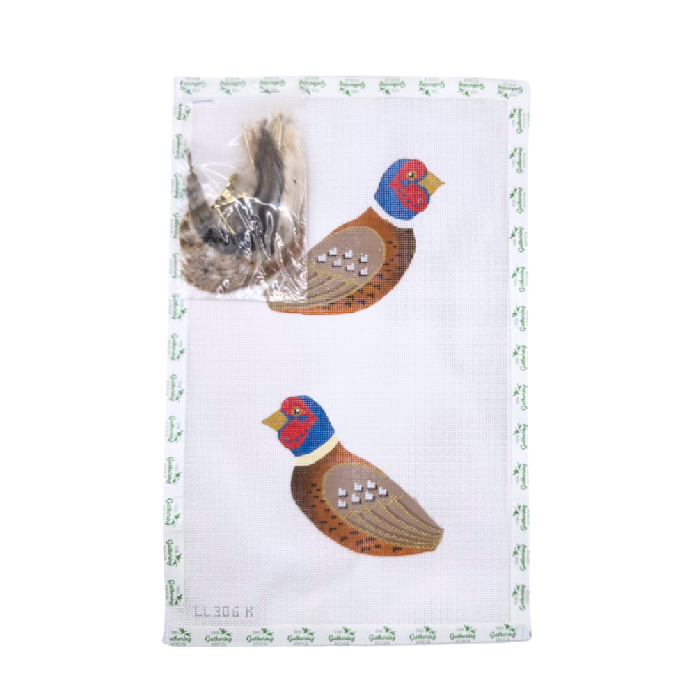 Pheasant with feathers