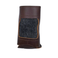 Self finishing Leather can cozy - standard- espreso