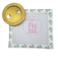 Phi Mu bow w/ Button