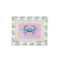 Pink Background Crab Bag Tag