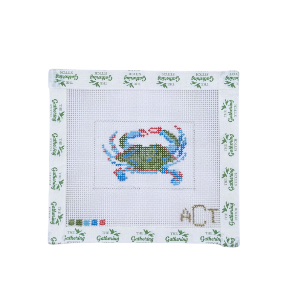 Blue and Green Crab Bag Tag