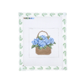 Blue Hydrangeas in Basket - Square background