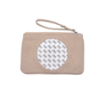 Canvas Clutch w/ Round Insert