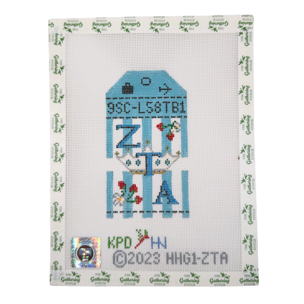 Zeta Tau Alpha Retro Travel Tag