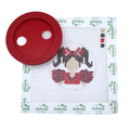 Red and Black Cheer w/ Button