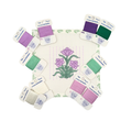 Purple Block Print Flower w/  10 Essentials