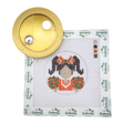 Green and Orange Cheer w/ Button
