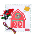 Red Barn Standup w/ Pepper Pot and Silk Lame Braid