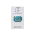 Roosevelt Inspired Aquamarine Needle Minder