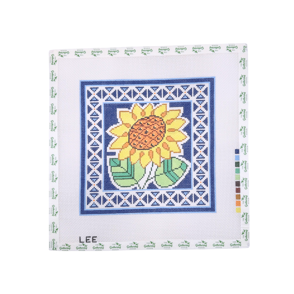 Sunflower on Blue