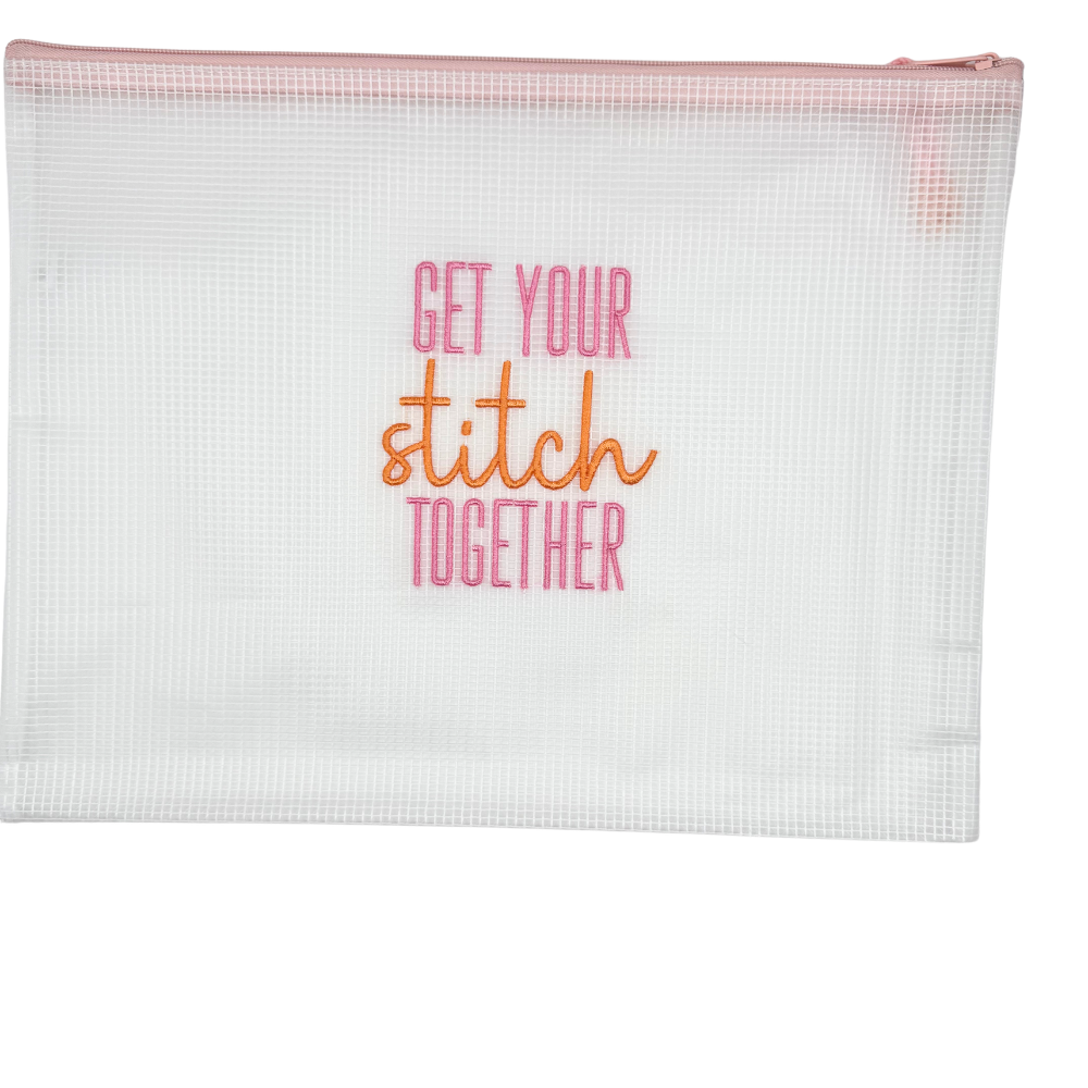Get Your Stitch Together Zipper Bag