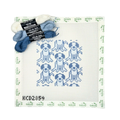Blue Dog Pattern Square w/ 3 Pepper Pots