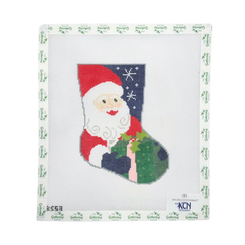 Ho Ho Ho Santa Ornament sized Bauble stocking