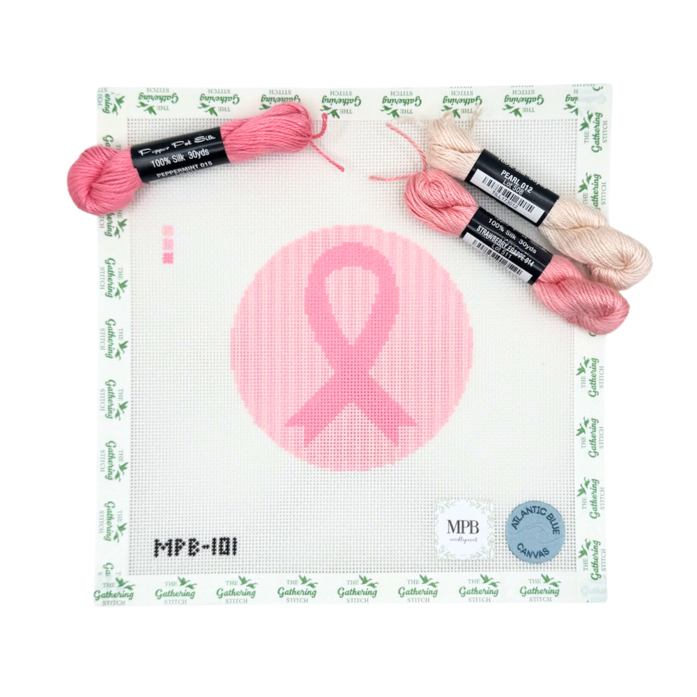 Breast Cancer Round w/ 3 Pepper Pots