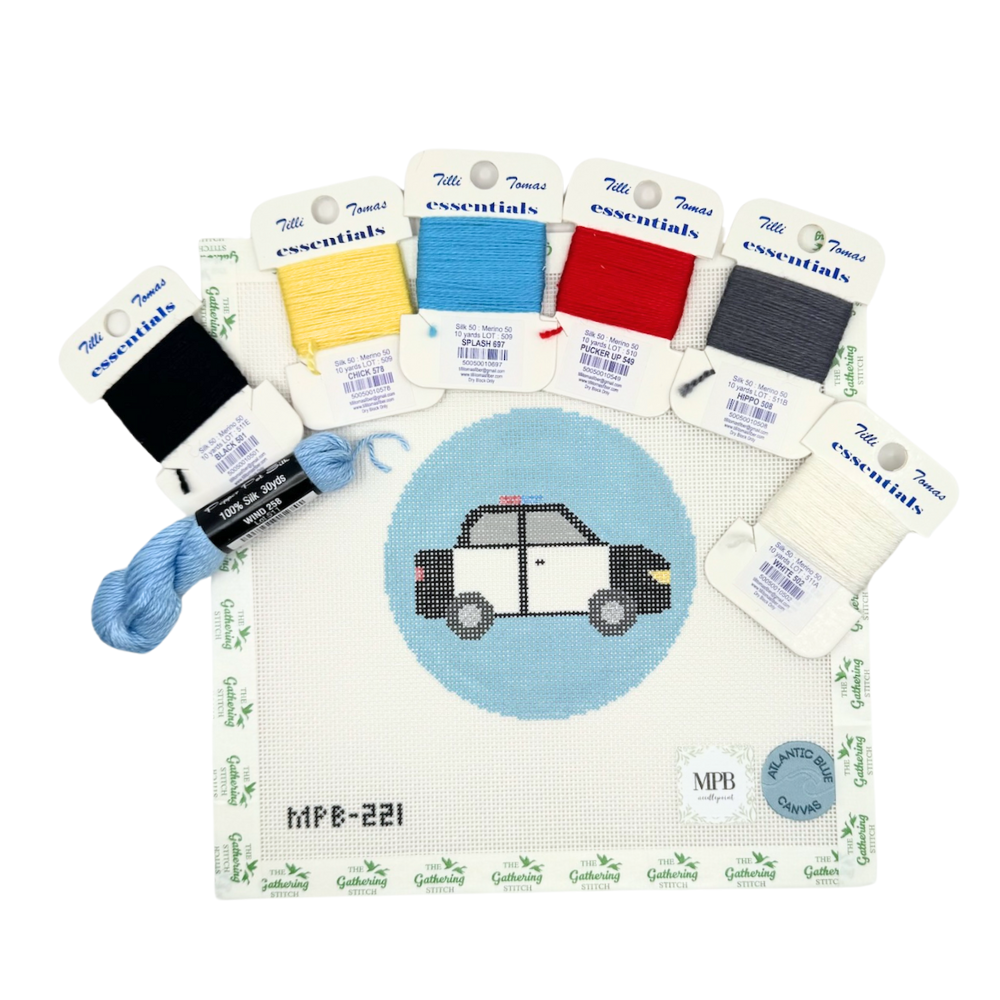 Police Car Round w/ 6 Essentials and 1 Pepper Pot