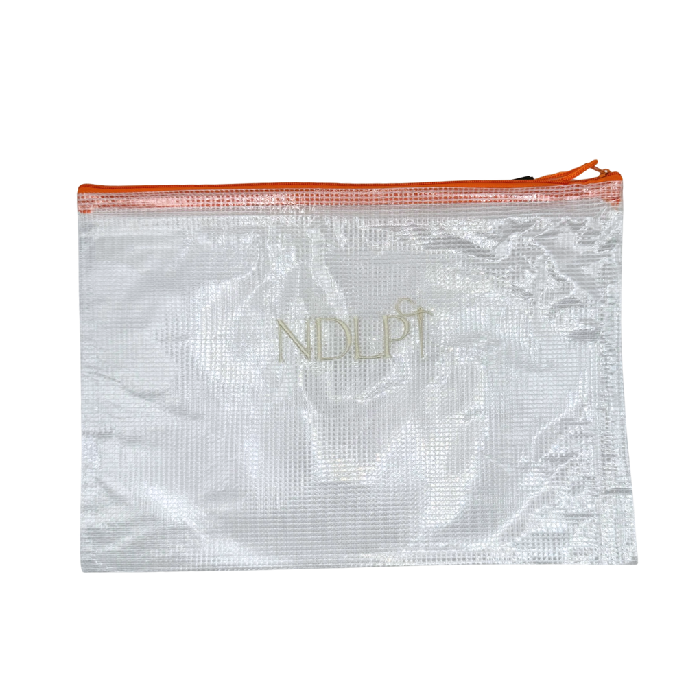 NDLPT zipper pouch - cream
