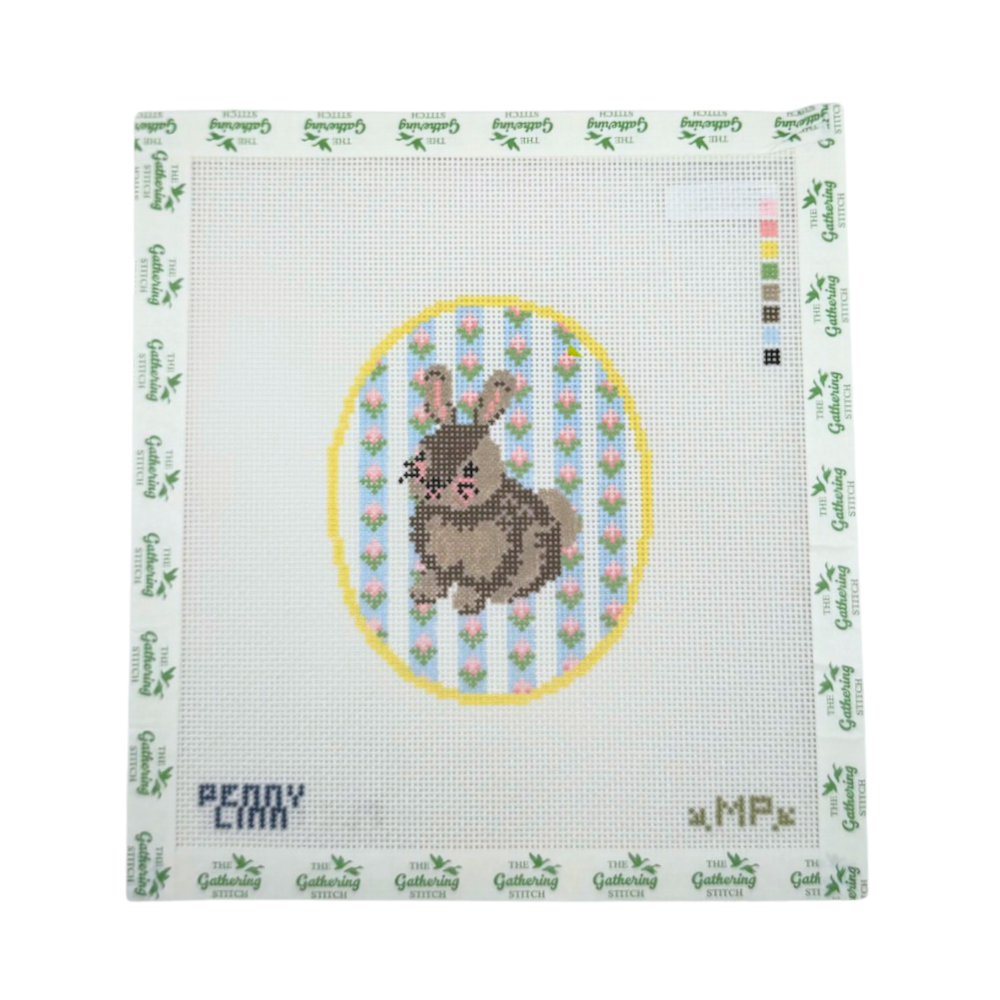 Easter Bunny Floral Background