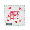 Valentine's Tic Tac Toe with plastic game pieces