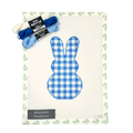 Gingham Peeps Bunny Blue w/ 3 Pepper Pots