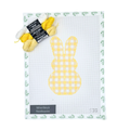 Gingham Peeps Bunny Yellow w/ 3 Pepper Pots