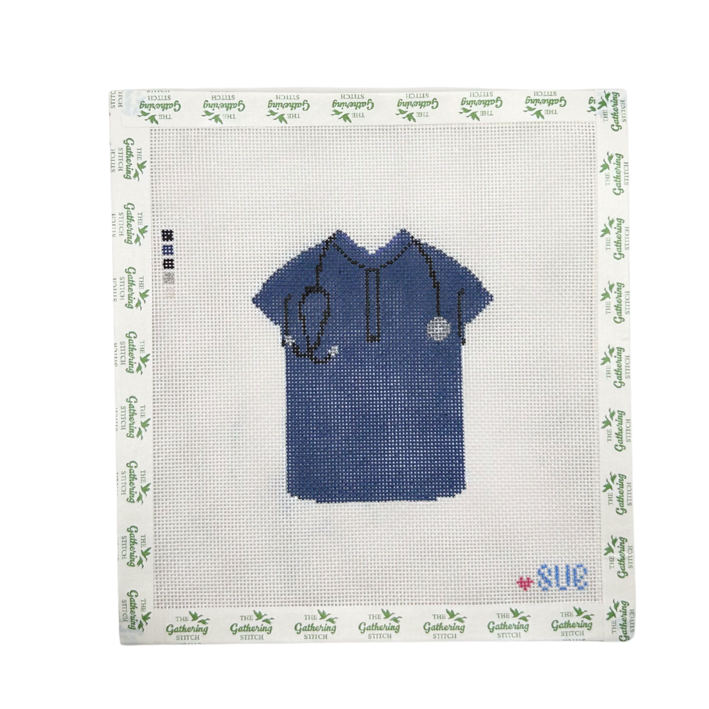 Navy Scrub Top