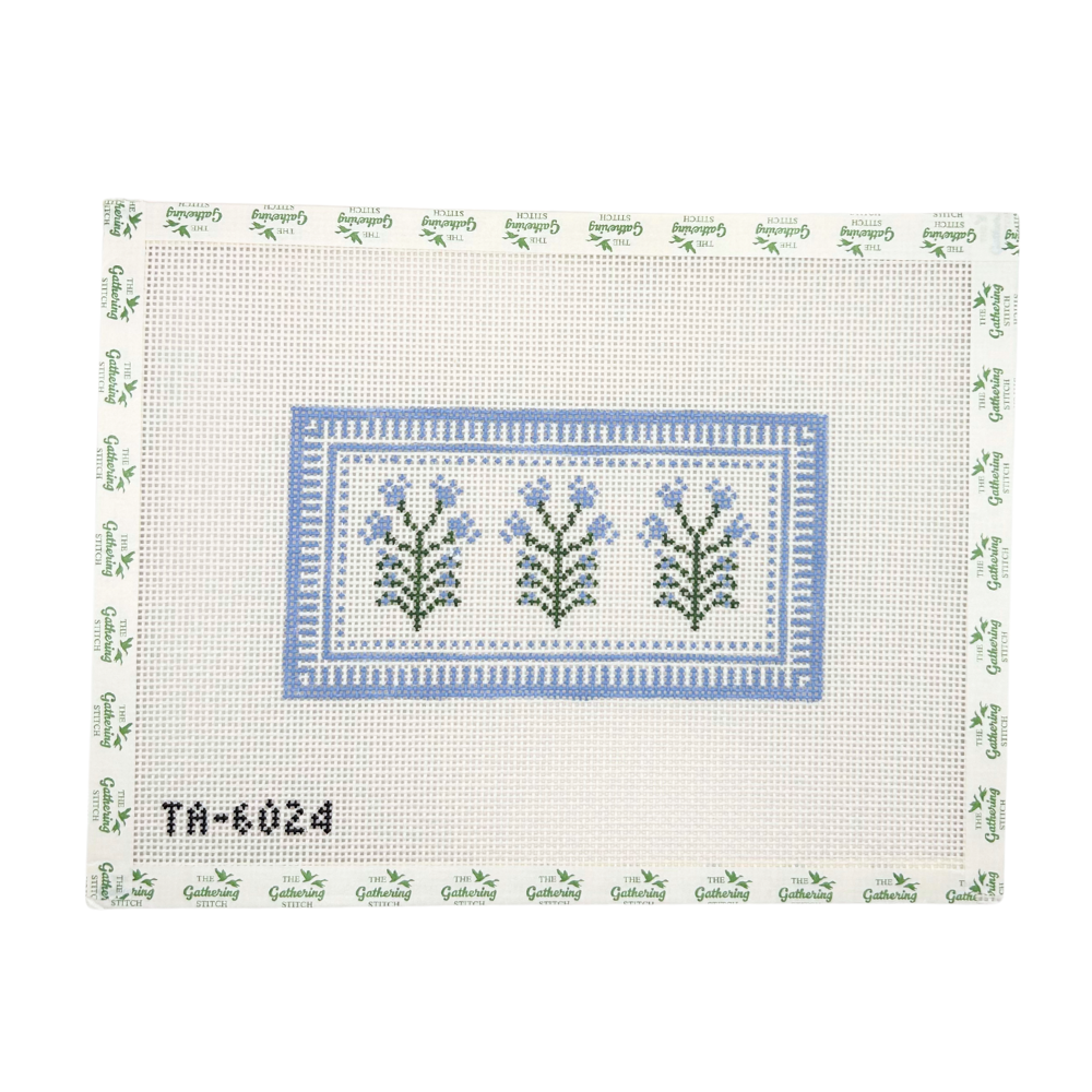 Blue Thistle Eyeglass Case Canvas